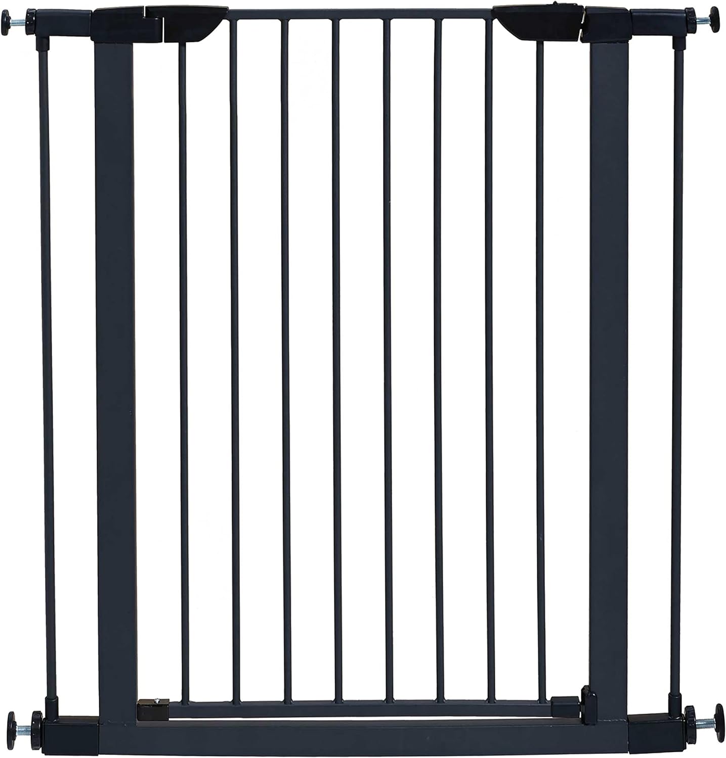 Guaipaipet Steel Pressure-Mounted Pet Gate, 29.5-38" Adjustable Auto-Close Walk-Thru Door, 39" H (White)