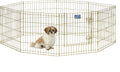 Guaipaipet Folding Metal Dog Exercise Pen, Indoor/Outdoor Playpen 30" Tall, 16 Sq Ft Play Space (Black E-Coated)